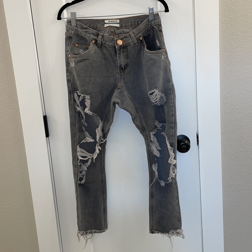 ONE X ONETEASPOON Distressed Jeans Size 25